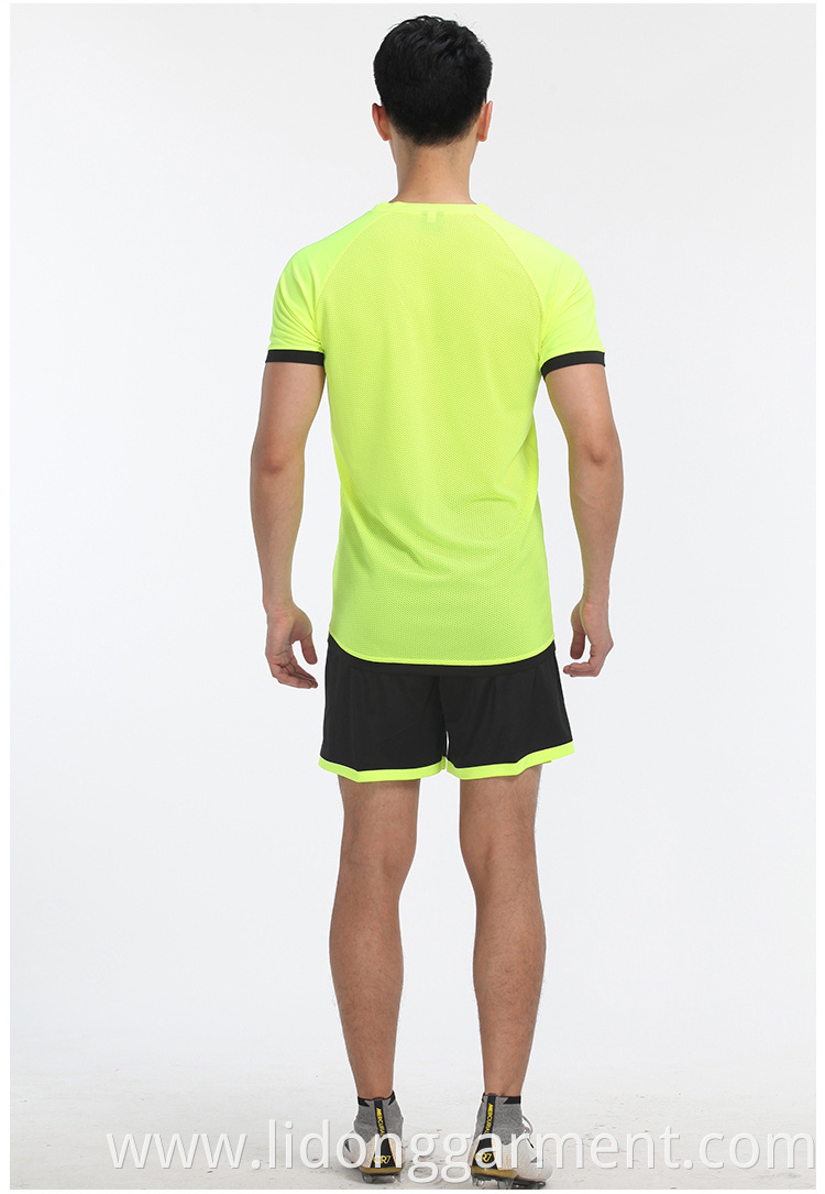100% polyester new model football set custom unisex soccer jersey